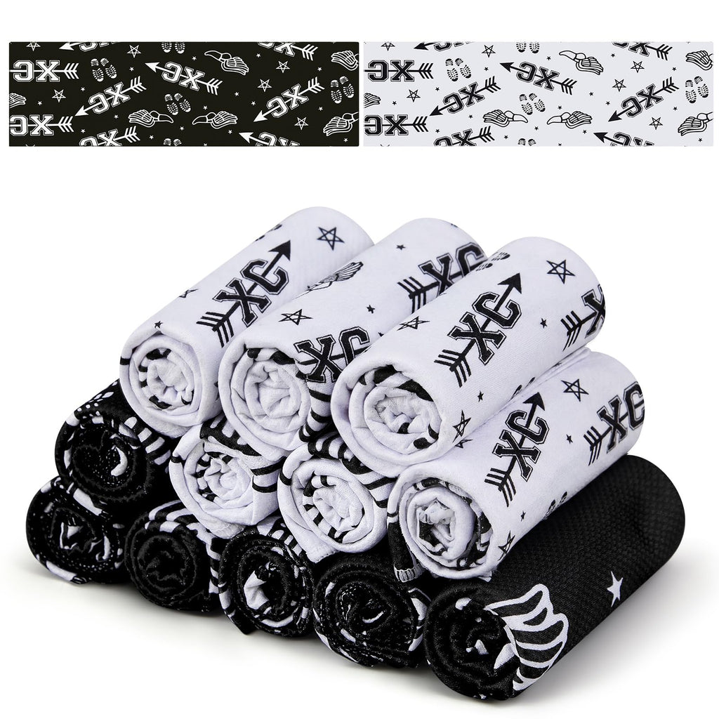12 Pack Cooling Towel 40"x12", Cooling Neck Wraps Towel for Men Women, Soft Breathable Chilly Towels, Cross Country Microfiber Towels for Yoga, Sport, Running, Workout, Gym, Fitness, Workout
