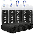 Sukeen 4 Pack Cooling Towels (40"x12") for Neck and Face Instant Cooling | Stay Cool in Hot Weather,Versatility,Soft,Breathable,Durability for Sports,Outdoor activities,Summer works in heat