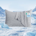 Marchpower 2 Pack Cooling Pillowcases Queen Size, Arc-Chill Cool Fiber, Double Sided Design for Hot Sleepers Night Sweats Hot Flashes, Oeko-TEX Certified Soft Breathable Pillow Covers Hidden Zipper