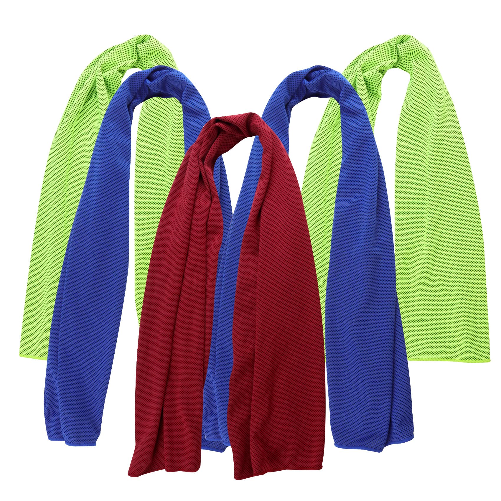 Pallesen Cooling Towel, Cooling Towels for Neck and Face, Cooling Towels for Hot Weather, Sports Cooling Towels, Cooling Towels for Yoga, Running & Gym, 5-Pack, 40" x 12", Random Color