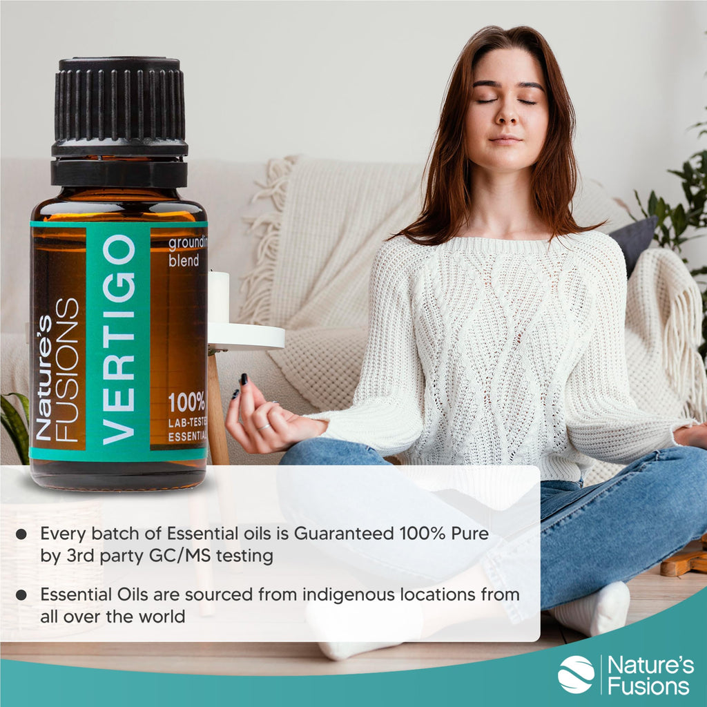 Nature's Fusions Vertigo Relief Essential Oil Blend w/Peppermint - 15ml
