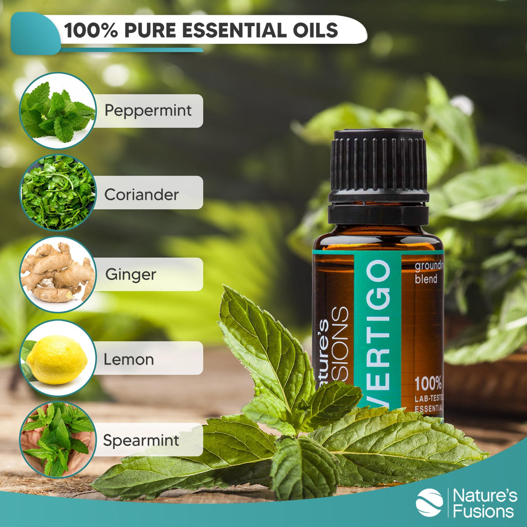 Nature's Fusions Vertigo Relief Essential Oil Blend w/Peppermint - 15ml