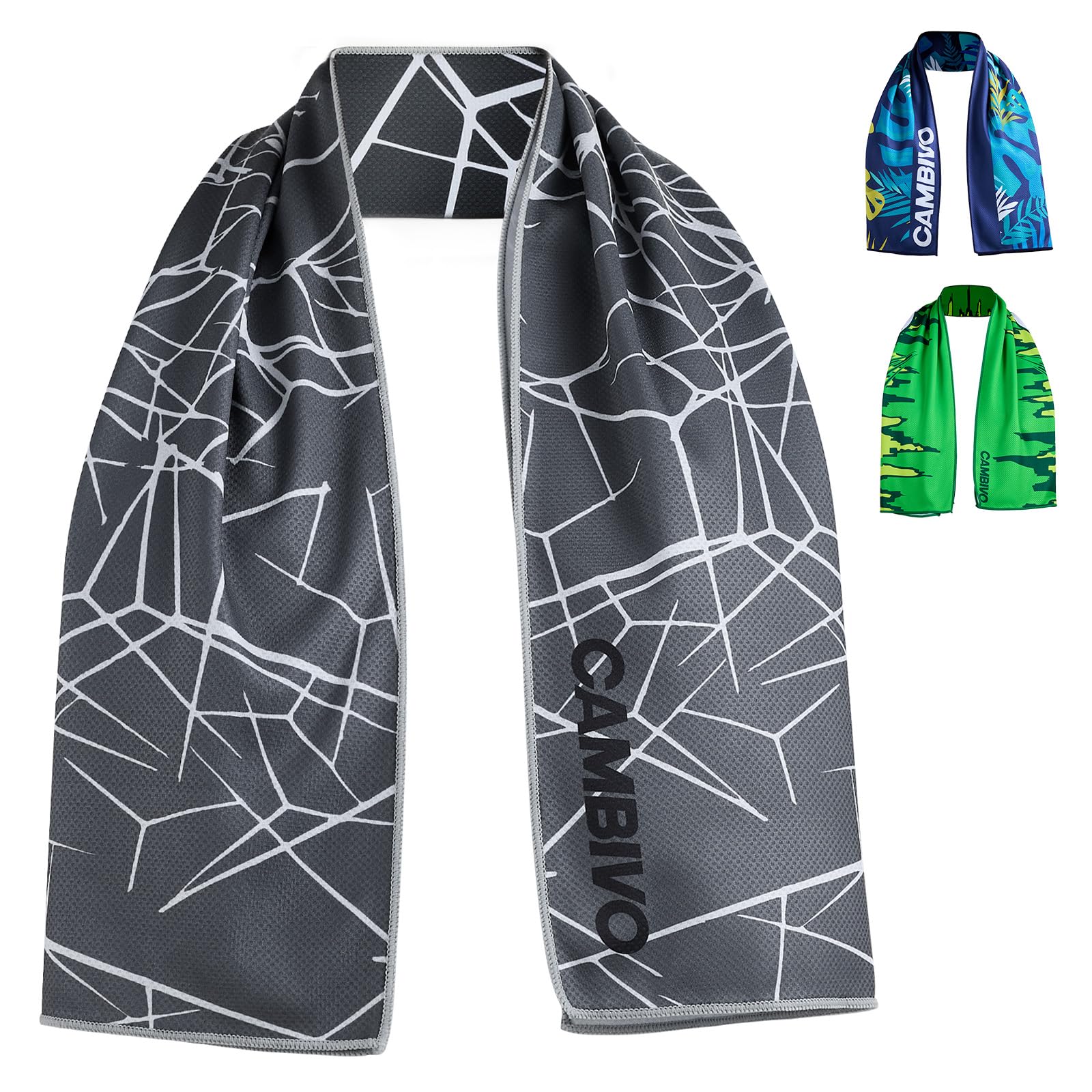 CAMBIVO Floral Cooling Towel for Women and Men, Lightweight Breathable Cooling Scarf Sun Protection Neck Gaiter Face Cover