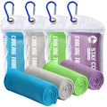 Cooling Towels - 4 Pack Cooling Towels for Neck and Face Cooling Towel | 40"x12", Microfiber Soft Breathable Cooling Towel for Hot Weather, Workout & More Activities