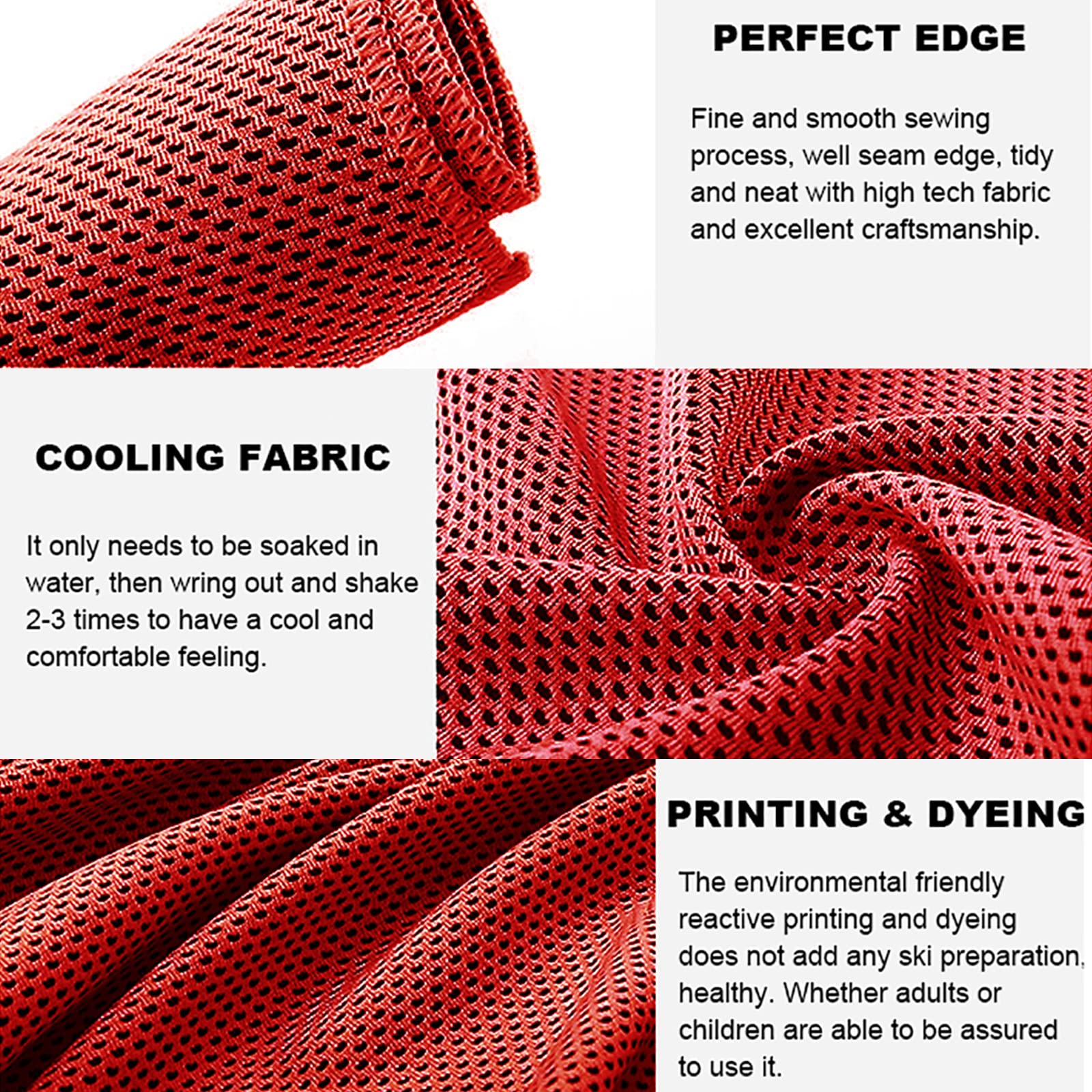 Pack of 20 Cooling Towel 40x12'' Ice Towel for Neck and Face Microfiber Chilly with Bag Breathable Yoga Gym Stay Cool Towels Sweat Rag for Workout Running Camping Pilates Beach, Red