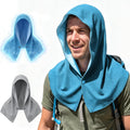Double Cooling Hoodie Towels for Men and Women Rapid Sweat Absorption | PVA Cooling Towels for Neck and Face, Instant Cold Hooded Ice Towel for Sports, Gym, Hiking, Cycling in Hot Weather (Blue)