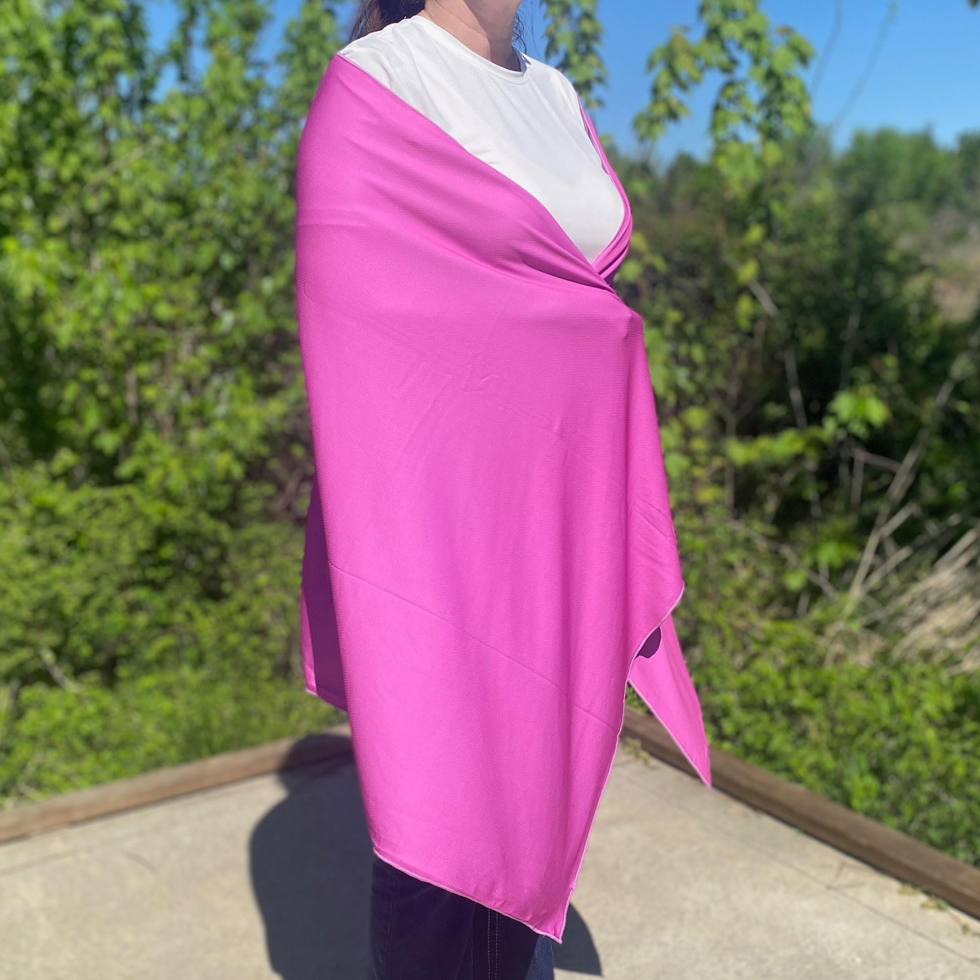 Large Cooling Shawl - Instant Heat Relief for Outdoor Events