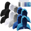 10 PCS Cooling Hoodie Towels, Head Cool Towel for Neck and Face, Sun Protection Cooling Hoodie for Sport, Workout, Gym, Outdoor Work