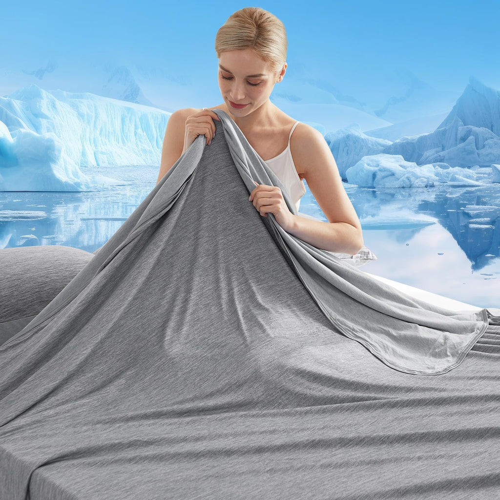 Marchpower Arc-Chill Cooling Blanket for Hot Sleepers Throw Size Beige