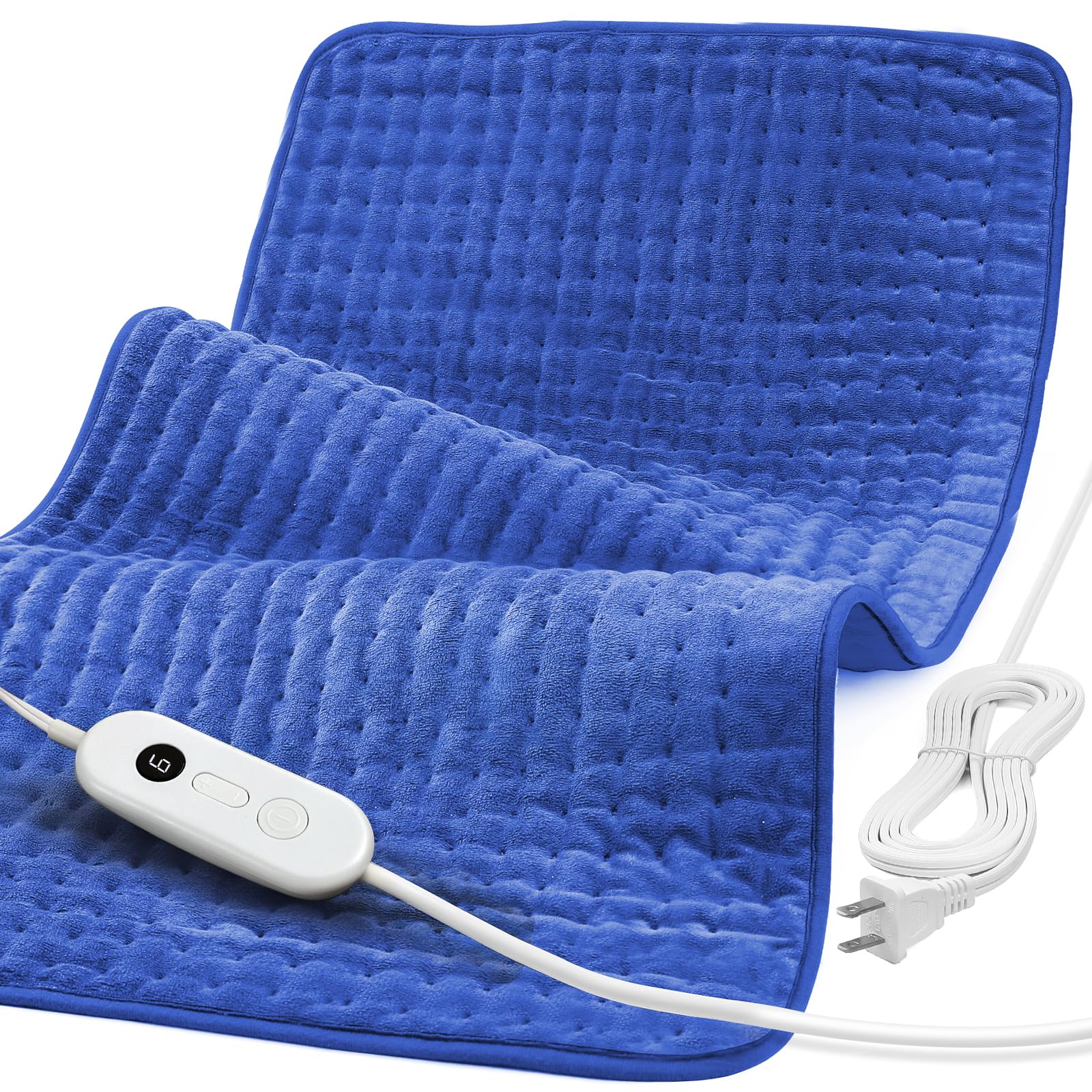 33" x 17" XXXL Extra Large Heat Pad for Back Shoulders, FSA Eligible HSA | Electric Heating Pad,6 Heat Settings, Moist Dry Heat Options, Auto-Off, Washable, Birthday Gifts for Women Men Mom Dad