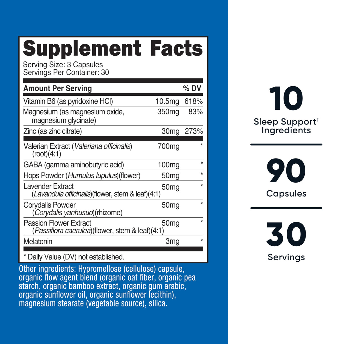Nutricost Sleep Aid Complex 1330mg Serving (90 Capsules) - 30 Servings