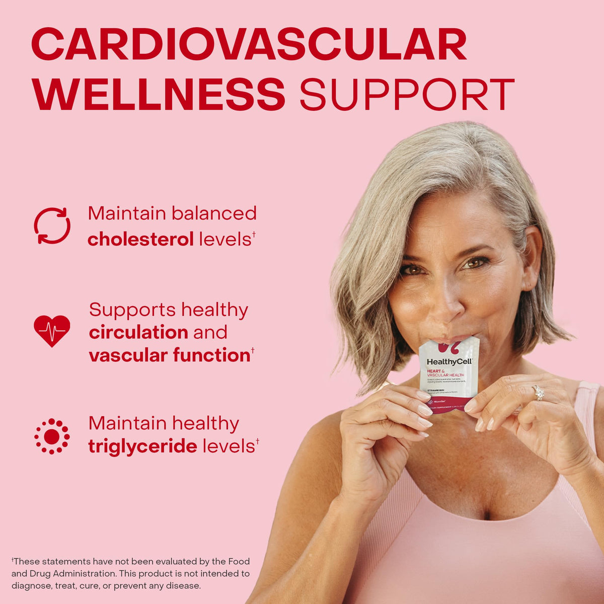 HealthyCell Heart & Vascular Health Daily Liquid Supplement - 14 Gel Packs