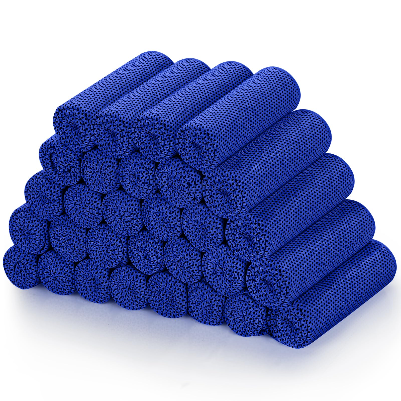 Cooling Towels (40"x 12", Pack of 30) for Neck and Face Hot Weather | Sports, Workout, Fitness, Gym, Yoga, Golf, Pilates, Travel, Camping & More
