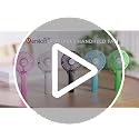 VersionTECH. Portable Handheld Fan, Powerful+Durable+180° Foldable, Mini Hand Fans with USB Rechargeable Battery Operated Cooling Accessories for Personal Use, Travel, Office Black