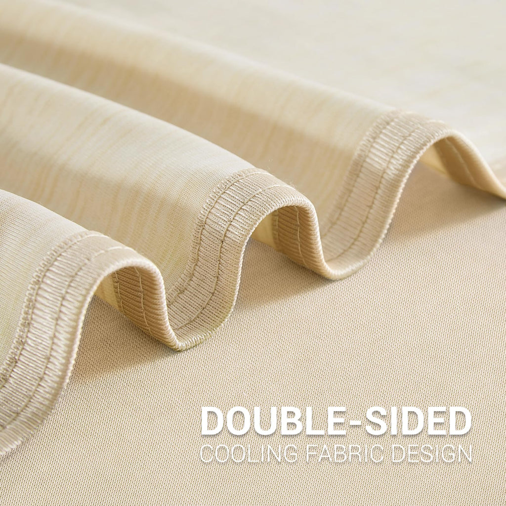 Marchpower Arc-Chill Cooling Blanket for Hot Sleepers Throw Size Beige