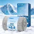 Elegear Revolutionary Cooling Blanket King Absorbs Heat to Keep Body Cool for Night Sweats, Arc-Chill 3.0 Cool Fiber Q-Max>0.5 for Hot Sleepers, Lightweight Summer Cold Blankets for Sleeping, Blue