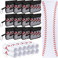 Moukeren 12 Pcs Cooling Towel with Mesh Storage Bag and D Ring Hook, 40" x 12" Soft Breathable Chilly Microfiber Sport Towels for Yoga Running Gym Workout Sport Party Favors Team Gift (Baseball)