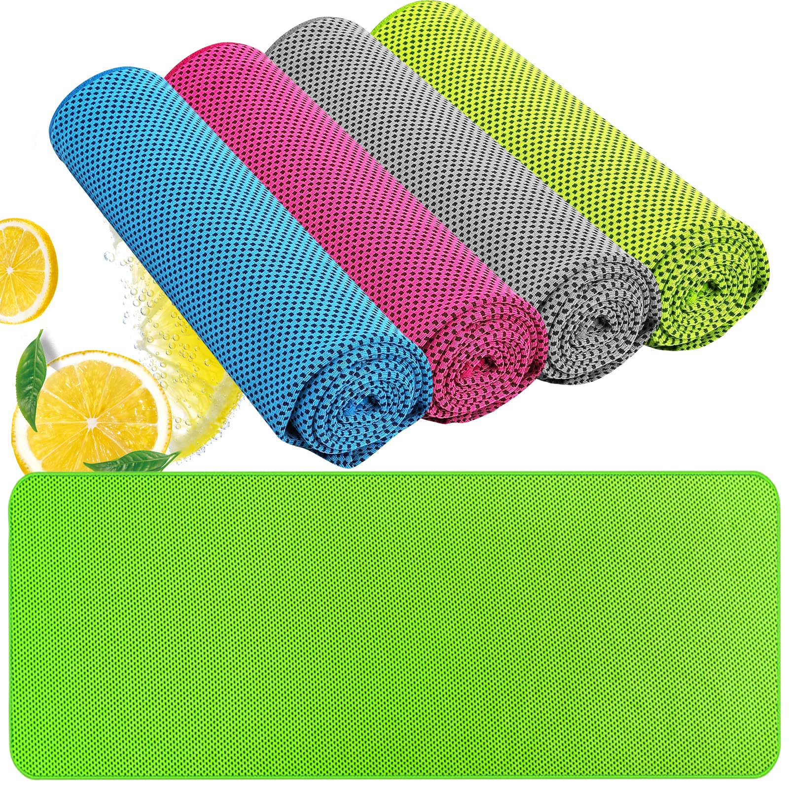 Cooling Towel (40"x12") - for Neck/Face, Ice Towel,Chilly Towel, Cooling Neck Wraps for Hot Weather Instant Chill, Soft Microfiber for Yoga, Gym, Golf, Running,Workout, Outdoor Sports, Hiking