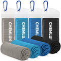 Cooling Towels for Neck and Face: Instant Cool Towel for Hot Weather UPF 50 Quick Dry Microfiber Sweat Towel for Gym Sports Workout Travel - 40"x12", 4 Packs Multicoloured