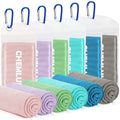 4 Packs Cooling Towels: Instant Cool Towel for Neck and Face Hot Weather UPF50 Quick Dry Microfiber Sweat Towels for Gym Workout Sports (40"x12")