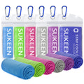 Sukeen Cooling Towels 6 Pack (40"x12"), Cooling Towels for Neck and Face, Quick Dry Sport Camping Cooling Towel, Cold Towel for Hot Weather