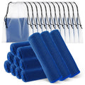 Hosuly 12 Pcs Cooling Towels for Face and Neck 12 x 40 Inch Workout Towels for Gym Fast Drying Hot Weather Sweat Rag Cold Cooling Cloth with 12 Bags Athletes Sport Yoga Golf(Dark Blue)