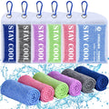 Cooling Towels - 6 Pack Cooling Towel (40"x12"), Ice Gym Towels for Working Out, Microfiber Cooling Towels for Neck and Face, Yoga Towel for Home Gym, Workout & More Activities