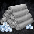 Honoson 10 Pcs Cooling Towel Bulk - Neck & Face Cool Chilly Towels Microfiber Breathable Sport Sweat Rag for Gym, Yoga, Travel, Camping, Running, Outdoor (Grey)