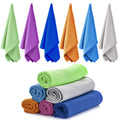 Cooling Towels for Neck and Face 6 Pack,Ice Towel for Yoga Gym Golf | Ultra-soft Microfiber,stays cool 3 hours,40x12in wearable as neck wrap,headband,bandana,for Camping Hot Weather