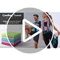 Cooling Towels - 5 Pack Gym Towels, Gym Towel for Working Out, Yoga Towel | Microfiber Breathable Mesh Fabric, Large Size: 40"L × 12"W, Reusable & Easy To Clean, Equipped With Waterproof Storage Pouch